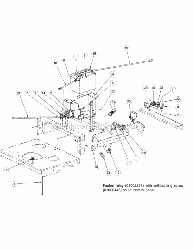 Electrical Assembly Kawasaki Diagram and Parts List for M60-KW 53CB5D8X750 Cub Cadet Sprayer